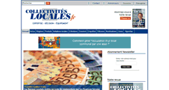 Desktop Screenshot of collectiviteslocales.fr